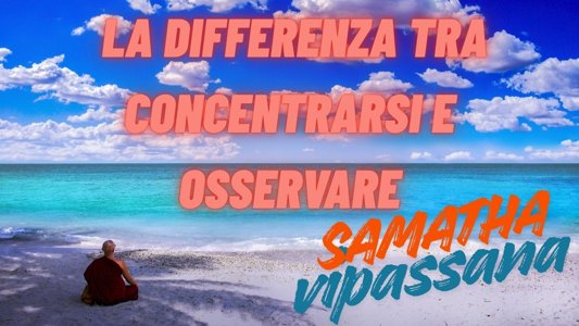 Differenza-SamathaVipassana